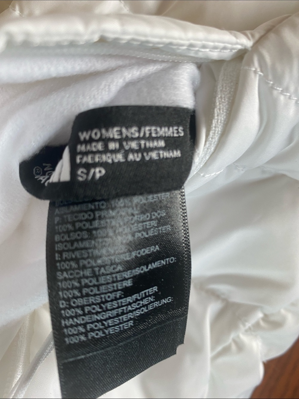 The North Face White Quilted reversible Vest - Picture 3 of 6